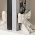 thumbnail image 6 of 1 Pair Ceramic Bow Bookends - Cute Non- Book Holder for Shelves, Desks & Dorms - Decorative Sculpture Home Office Decor Gift for Women & Girls, 6 of 7