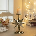 thumbnail image 1 of Window Gold Ornament Vintage Iron Candle Tray, 1 of 6