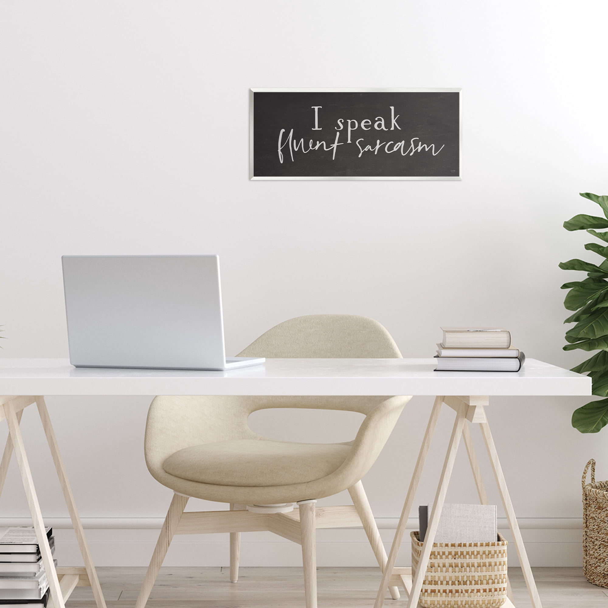 Stupell Industries Fluent Sarcasm Sassy Quote Wall Plaque Art, design by Lux + Me Designs