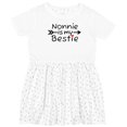 thumbnail image 3 of Inktastic Nonnie is My Bestie Girls Toddler Dress, 3 of 5