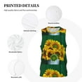 thumbnail image 6 of Easygdp Sunflowers in Bucket Men's Mesh Basketball Jersey Quick Drying Sleeveless Shirts Fitted Muscle Tank Tops Sport Round Neck T-Shirt - 4X-Large, 6 of 9