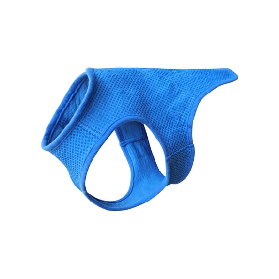 Evaporative Cooling Dog Vest Breathable Reusable Summer Cooling Jacket for Small Medium Dogs Outdoor Activities(Blue-XS)