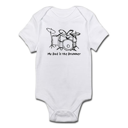 

CafePress - My Dad Is The Drummer - Baby Light Bodysuit