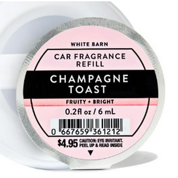 Bath and Body Works Champagne Toast Scentportable Fragrance Refill 0.2 Fluid Ounce (PACK OF 4)