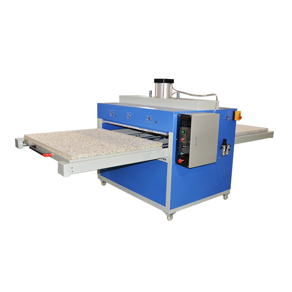 CALCA 39" x 47" Pneumatic Large Format Heat Press Machine 220V 1P 56A Double Working Table Pull-out Style with Free Gift (20oz Tumbler Mug Heat Press Machine)