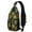 Sunflower and B, variant on Paisley Boho Design Sling Backpack – Vintage Floral Crossbody Daypack, Lightweight Travel Bag with Adjustable Strap & Multiple Compartments