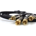 thumbnail image 2 of Full Tilt Audio HQ 3 Foot 4 Channel Gold Tip Interconnect RCA Cable FT-RC3.0-4CH, 2 of 4