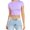 Silver, variant on Short Sleeve Shirts for Women Fashion Summer Short Sleeve Cute Crop Tops Casual Basic Crewneck Slim Fit T Shirts T-Shirt
