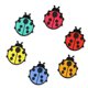 thumbnail image 4 of 6 Piezas Parches s De Mariquita De Te Coser Ropa Aplique Sunnimix Parche bordado apliques, 4 of 6