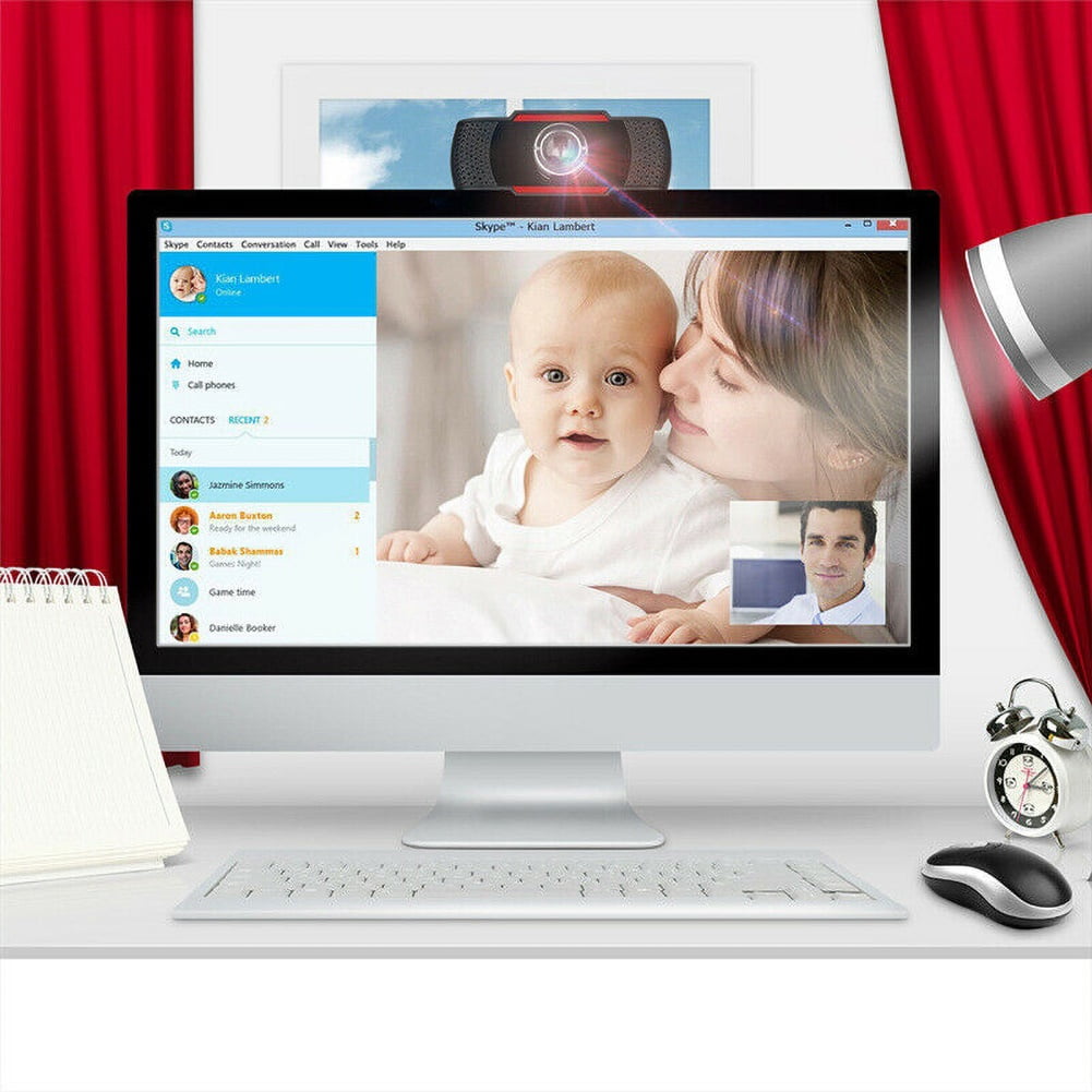 SPRING PARK 480/720/1080P USB 2.0 Webcam Video Web Camera with Microphone for PC Computer