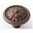 thumbnail image 2 of Fiore Round Knob, Chocolate Bronze, 1.25" H x 1.5" W x 0.5" D, 2 of 2