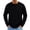 Black_002, variant on Mens Shirts Big and Tall Crew Neck Long Sleeve Cotton Blend T-Shirts Spring Fall Stylish Casual Knitted Solid Basic Tops Royal Blue L