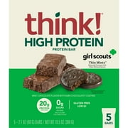 Think! High Protein Bars, Girl Scout Thin Mint, 20g, 5CT