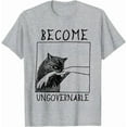 thumbnail image 5 of Funny Black Cat Graphic T-Shirt – "Become Ungovernable" Meme Tee for Men and Women, 5 of 8