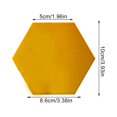 thumbnail image 2 of yingyy 24 Pieces Indoor Wall Sticker Hexagonal Walls Decors Background Decals Mirror Surface Decal for Scene Layout Golden 24 pieces, 2 of 6