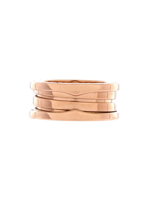 Pre-Owned B.Zero1 Three Band Ring 18K Rose Gold By Rebag