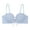 Light Blue, variant on Women's C Cup Strappy Front Tie Back Closure Bralette - Soft Breathable No Underwire Comfort Bra for Everyday Wear