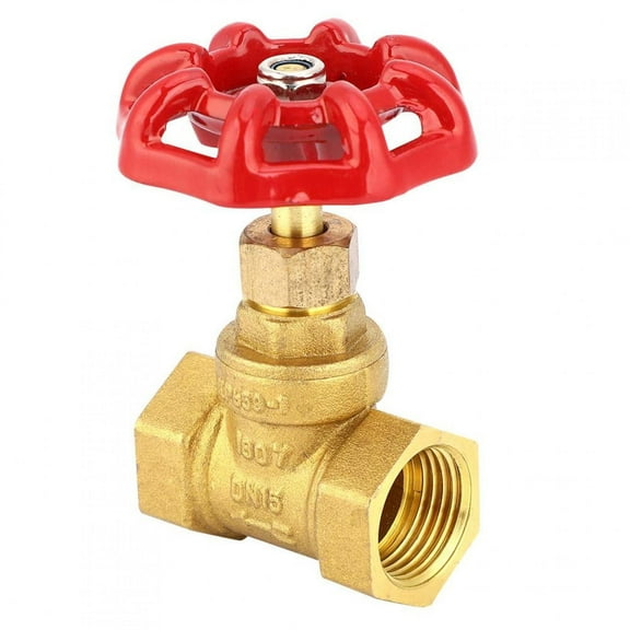 Tebru DN15 /2in Brass Globe Shut-Off Valve Female Thread Two Seals Stop Valve HighQ