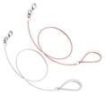 thumbnail image 2 of KAKOWELY Dog Control Leash Pet Wrapped Steel Wire Leash Harness Leash Anti-bite Strap Traction Rope Dog Control Leash Mountain Climbing Rope Pet Dog Grooming Cable(Red), 2 of 4