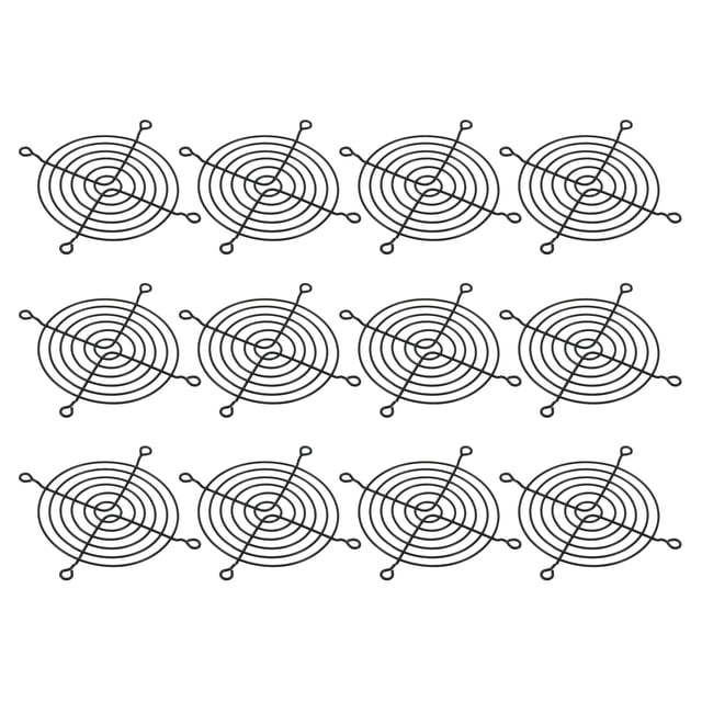Unique Bargains 90mm Fan Finger Grill Metal Grill Protector Guard Fan Protective Cover 12 Pack