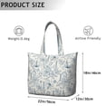 thumbnail image 5 of Flower Women's Large Weekend Travel Bag Moving Canvas Handbag Thick Double Layer Beach Weekend Travel Unisex Hospital Maternity Delivery with Toiletry Waterproof, 5 of 5