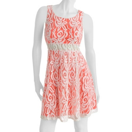 G21 Juniors Two-tone Lace Dress