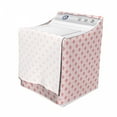 thumbnail image 3 of Coral Washer Cover, Checkered Pattern with of Fleur De Lis Royal French Lily Flower, Suitable for Dryer and Washing Machine, 29" x 28" x 40", Pale Pink Coral, by Ambesonne, 3 of 3