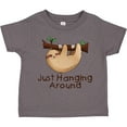 thumbnail image 3 of Inktastic Just Hanging Around with Cute Sloth Boys or Girls Toddler T-Shirt, 3 of 5