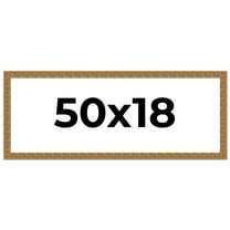 50x18 Frame Black and Gold Distressed Solid Wood Sonoma Picture Frame | 1.625 Inch Moulding Width |