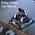thumbnail image 2 of Hioecau Dashboard Car Phone Mount 360 Degrees Rotatable Phone Holder with Non-Slip Pad One-Hand Operation Parking ID Plate Holder for IPhone for Android, 2 of 8