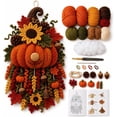 thumbnail image 2 of DIY Seasonal 3D Crochet Door Hanger Kit Collection,Easy Beginners Craft Kits for Adults,Halloween Christmas Holiday Decoration Handmade Ornament Gift Set,Spiral Decor(#04), 2 of 8