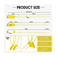 thumbnail image 5 of 1000 Pcs Plastic Tamper Seals Tags Security Tags Seals Safety Numbered Zip Ties Labels (Yellow), 5 of 5