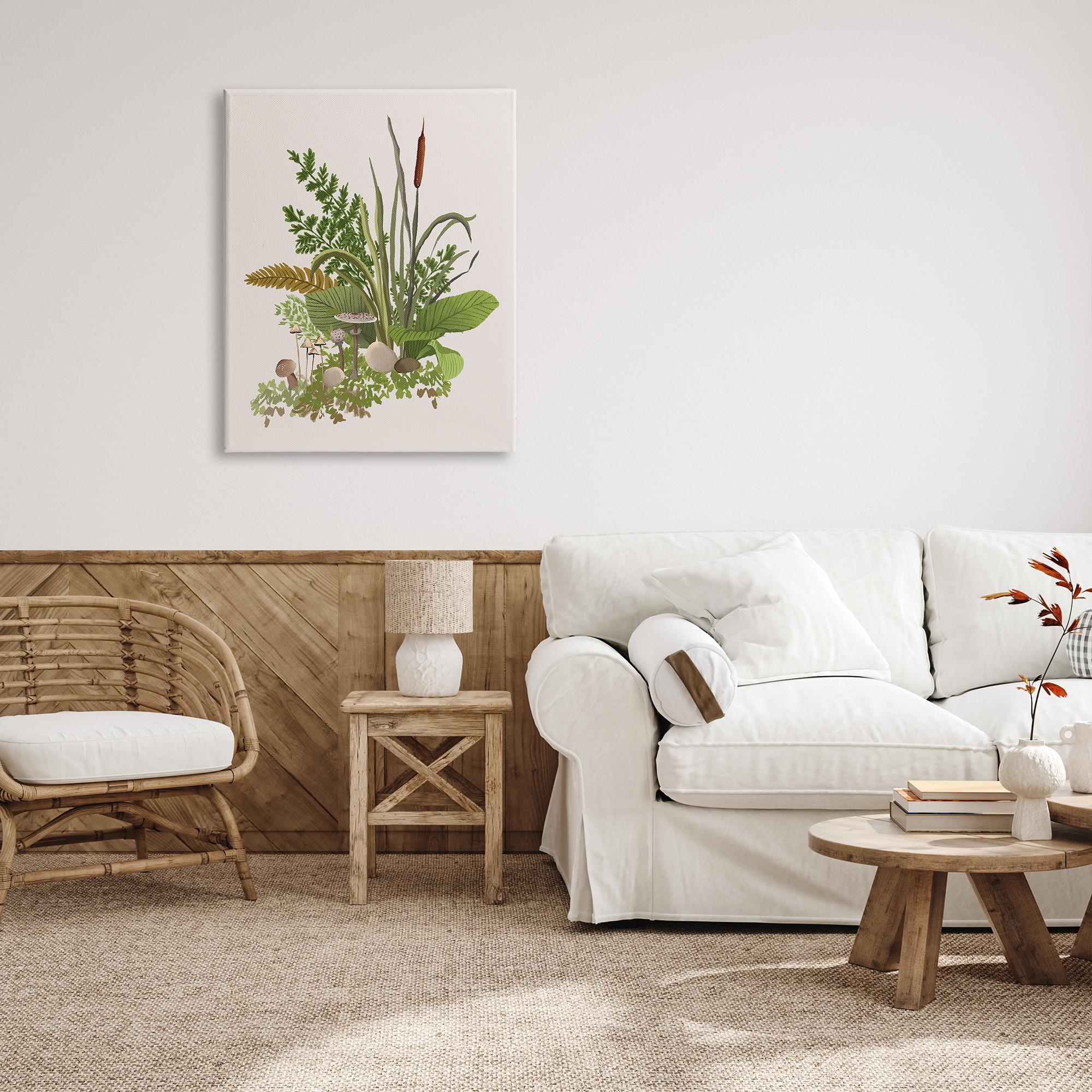 Stupell Industries Varied Nature Botanicals Forest Floor Mushrooms Arrangement Graphic Art Gallery Wrapped Canvas Print Wall Art, Design by House of Rose