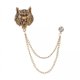 thumbnail image 1 of Broche de Borla de Cadena jinwen pin de solapa de animal para trajes de hombre, 1 of 8