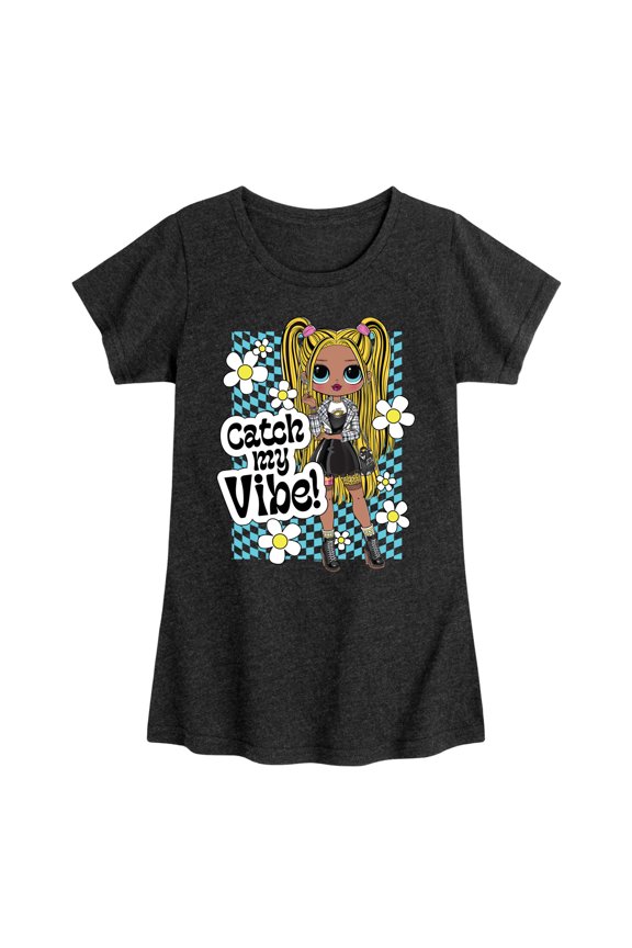 LOL OMG! Fashion Dolls - Catch My Vibe - Toddler & Youth Girls Short Sleeve Graphic T-Shirt