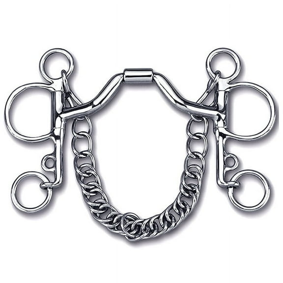 5" Toklat Myler Pelham With Stainless Steel Ported Barrel Horse Mouth Bit