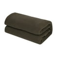thumbnail image 5 of yotijay Fleece Sleeping Bag Liner Single Sleeping Bag Zippered Lightweight Camping Dark Green, 5 of 9