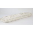 Rustic Wooden Dough Bowl-Batea-Extra Long-Pure White - Walmart.com