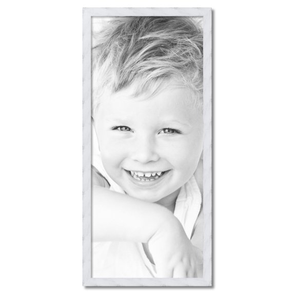 ArtToFrames 20" x 46" White Picture Frame, 20x46 inch White Wood Poster Frame (WOM-4598), Pack