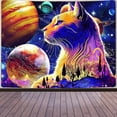 thumbnail image 1 of Tapestry Universe Mysterious Planet Cat, 280 x 150 cm, poliéster, 1 of 1