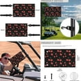 thumbnail image 6 of XYZCANDO Cherry 4pcs Golf Cart Seat Covers Golf Cart Steering Wheel Covers 2pcs Golf Cart Flag Golf Cart Decor Easy to Install Golf Cart Blanket Steering Wheel Protector Double Sided Golf Flags Black, 6 of 7