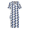 thumbnail image 3 of United Airlines-vestido holgado con bolsillo para mujer elegante vestido de novia para invitados vestidos de cóctel para playa, 3 of 6