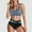 Sky Blue, variant on Womens Bikini Sets, Twist Front Halter Bralette Bikini Top High Waist Polka Dot Print Bottom Two Piece Quick Dry Beach Vacation Pool Swimwear Sets, Blue L