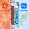 thumbnail image 6 of Stainless Steel Tumbler Watercolor Octopus Coffee Mug Water Bottle 20oz Insulated Travel Straight Cups Hot Beverage Drinks Cup with Spill Proof Lid Straw for Men Women Kids, 6 of 6