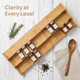 thumbnail image 6 of Tiered Spice Rack,Spice Organization for Cabinet – 3 Tier Bamboo Expandable, Spice Rack Kitchen Cabinet Organizer, 6 of 6