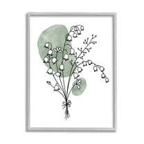 Stupell Industries Lily of the Valley Bundle Graphic Art Gray Framed Art Print Wall Art, Design by JJ Design House LLC