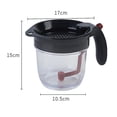 thumbnail image 4 of Separador de grasa para salsa Separador de aceite con liberación inferior: salsa, sopa y dispensador de liberación inferior más saludables Separador de aceite con colador, 4 of 5