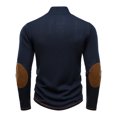 thumbnail image 7 of yillto Men Quarter Zip Sweater Tops Mock Neck Pullover Ribbed Knit Long Sleeve Fall Winter Clothes, 7 of 7