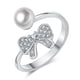 thumbnail image 5 of Anillo hueco de estilo para las mujeres joyas brillantes Trendy anillo de promesa de moda anillo abierto, 5 of 5