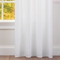 thumbnail image 5 of Chanasya White Silky Velvet Textured Sheer Curtains - Lightweight Luxury Curtain for Living Room Bedroom Windows - Light Filtering Elegant Decor Drapes with Grommets - 108 Inches Long - 2 Panel Set, 5 of 5